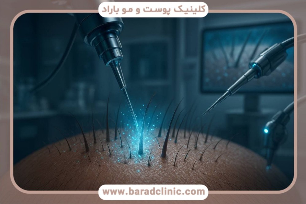 جدیدترین روش کاشت مو به کمک DHI و قلم Choi برای کاشت دقیق فولیکول‌ها