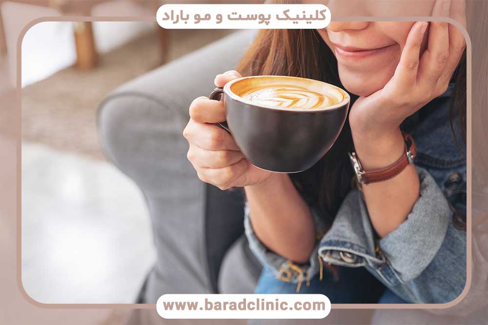 مصرف قهوه بعد از کاشت ابرو