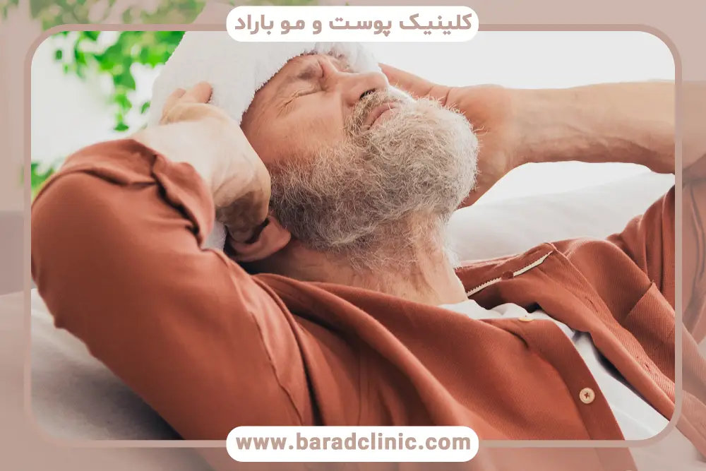 اهمیت نحوه خوابیدن بعد از کاشت ریش