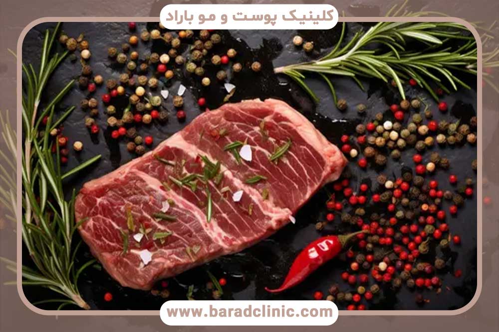 مصرف گوشت قرمز بعد از کاشت ابرو