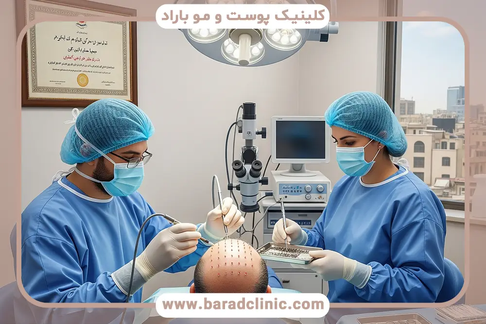 هزینه کلینیک کاشت مو در تهران