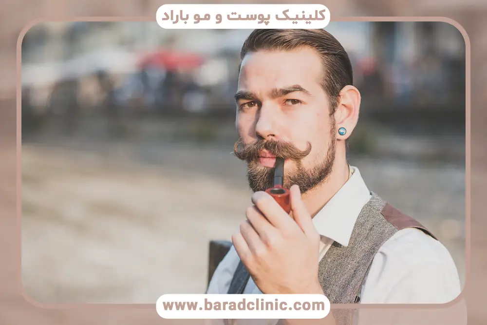 کاشت سبیل روی تتو