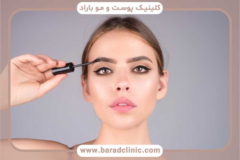 کاشت ابرو دخترانه برای صورت گرد