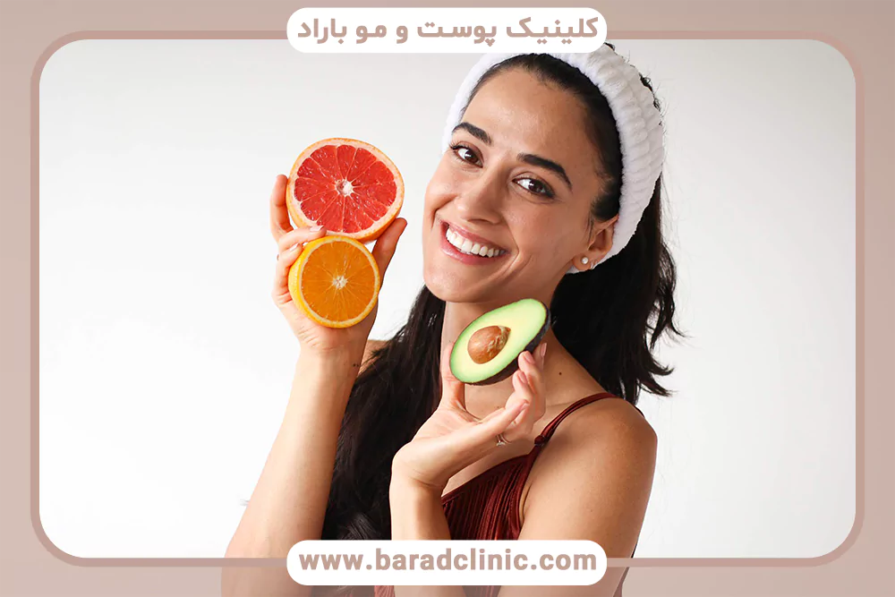 تاثیر تغذیه بر سلامت پوست