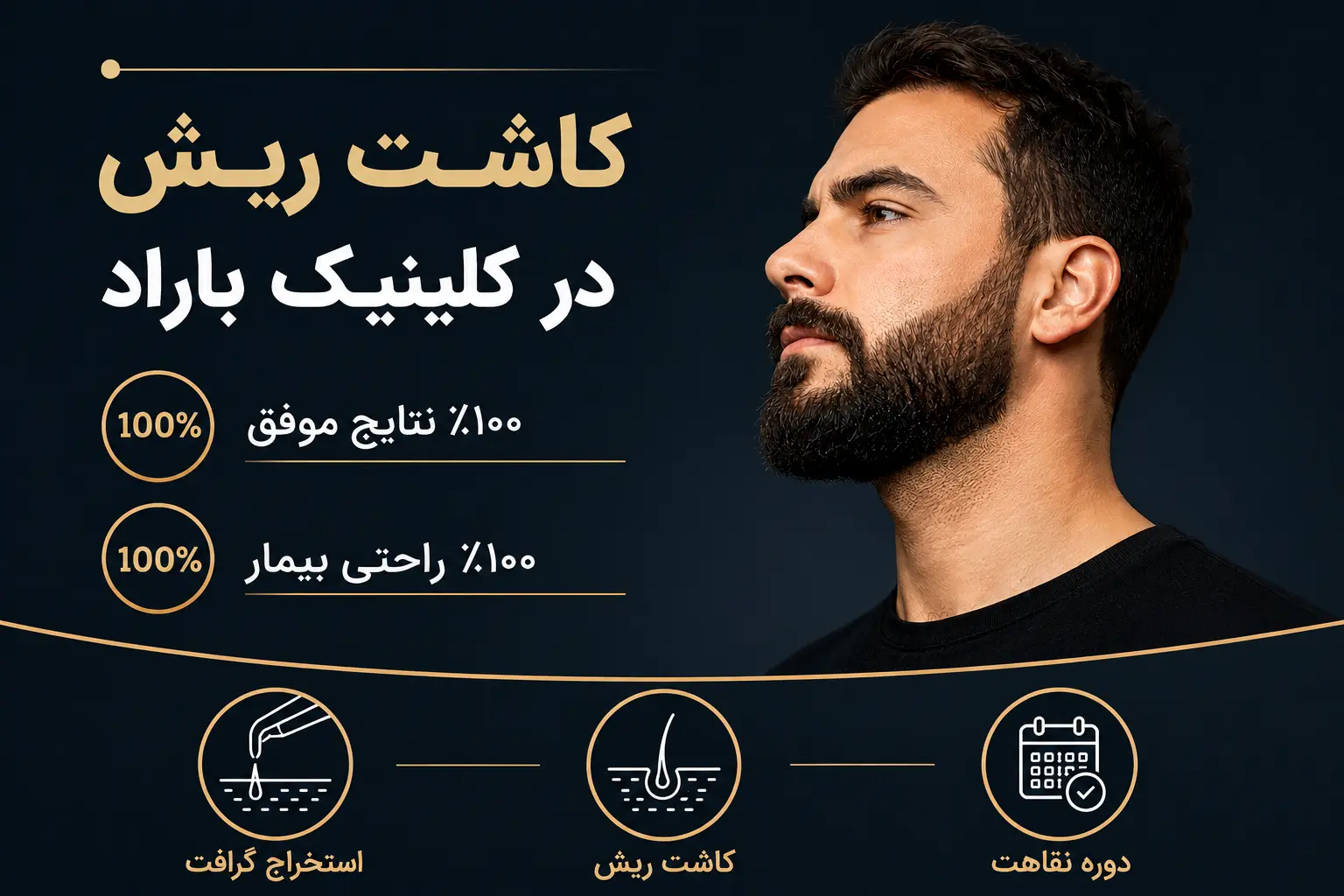 کاشت ریش در کلینیک باراد بهترین کلینیک کاشت ریش شمال تهران