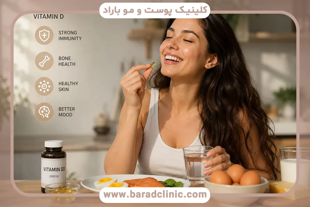 پیامدهای کمبود ویتامین D برای پوست