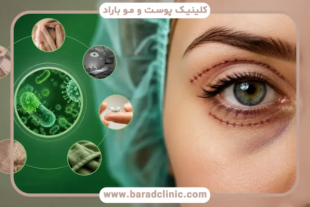 علائم عفونت چشم بعد از عمل بلفاروپلاستی