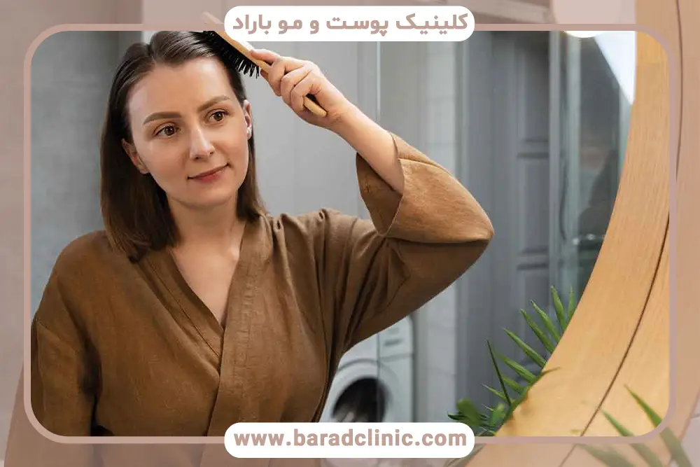بررسی علت ریزش شدید مو در زنان