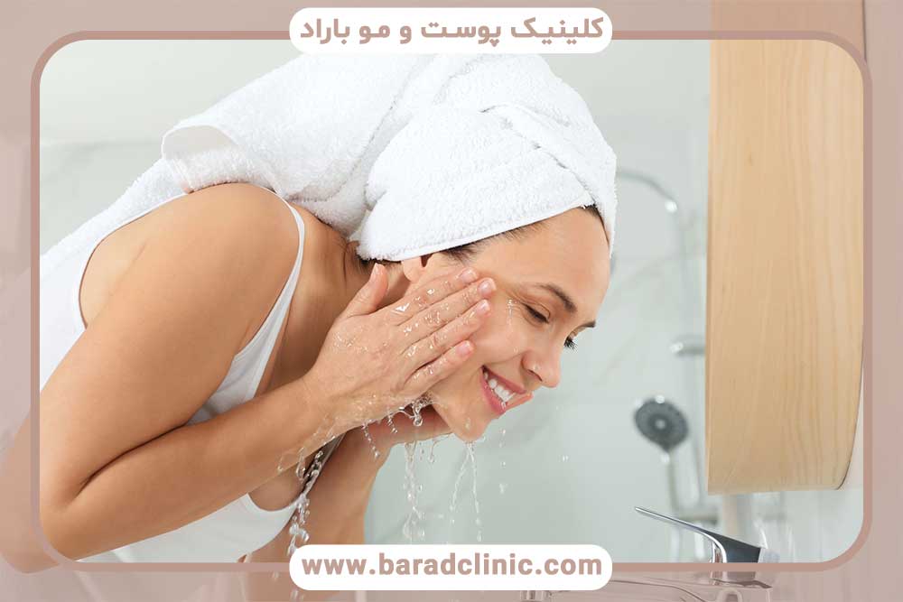 فیلم شستشوی ابرو بعد از کاشت