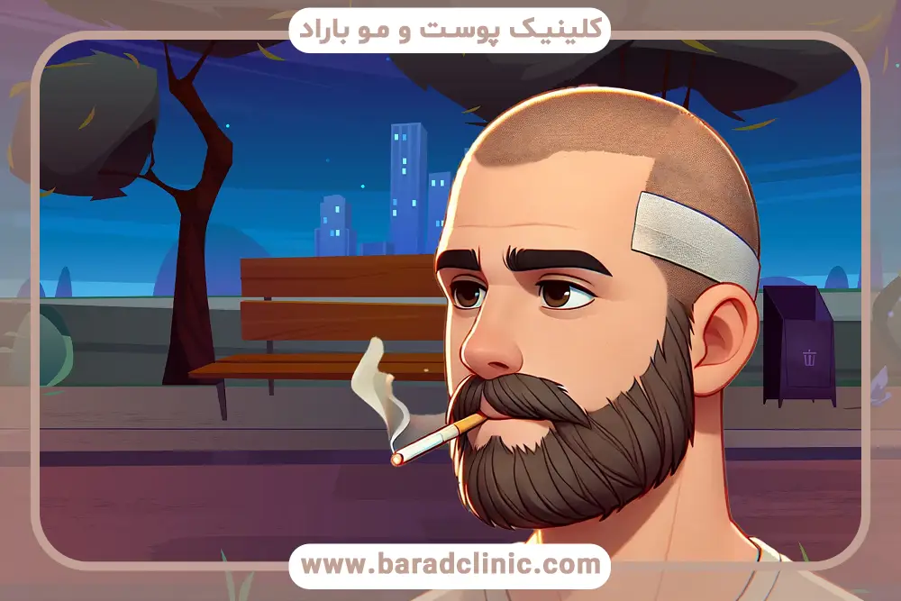 مدت نکشیدن سیگار بعد از کاشت مو