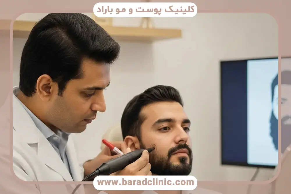 بررسی مراحل کاشت ریش و سبیل